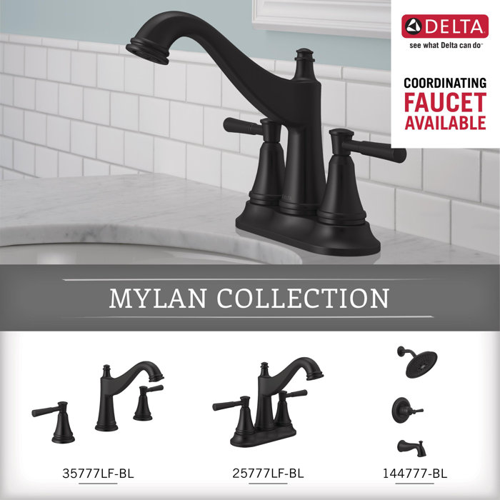 Delta Mylan 4Piece Bath Accessory Set In Matte Black & Reviews Wayfair